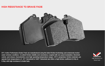 DFC Active Performance Brake Pads Kit 89-98 240sx - Rear