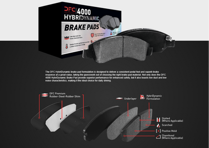 DFC 4000 HybriDynamic Brake Pads Kit 89-96 300ZX Z32 - Rear