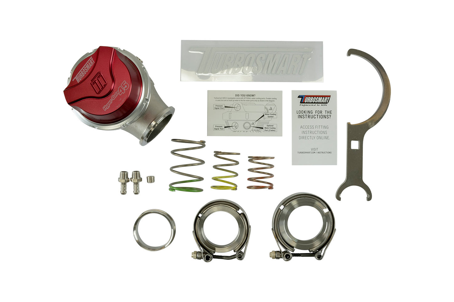 Turbosmart WG45 Gen V Hyper-Gate 45 14psi Red