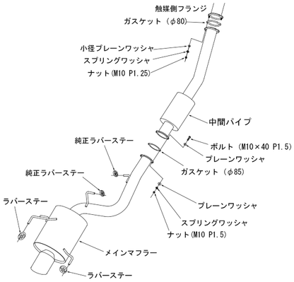 HKS Super Turbo Exhaust Muffler Titanium Edition - GTR R33 RB26DETT