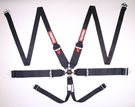 RaceQuip SFI 6pt Harness Seat Belt Camlock - Black