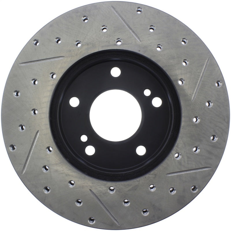 StopTech Power Slot 89-96 300ZX Z32 Slotted & Drilled Rotor - Front Left
