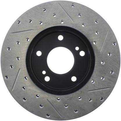 StopTech Power Slot 89-96 300ZX Z32 Slotted & Drilled Rotor - Front Left