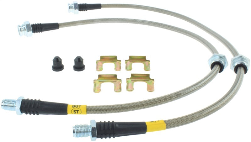 StopTech 89-98 240SX (5 Lug w/ 300ZX Upgrade) Stainless Steel Brake Lines - Front