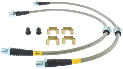 StopTech 89-98 240SX (5 Lug w/ 300ZX Upgrade) Stainless Steel Brake Lines - Front