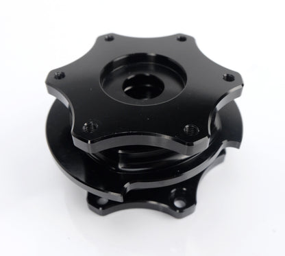 NRG Quick Release SFI Spec - Black / Black Ring