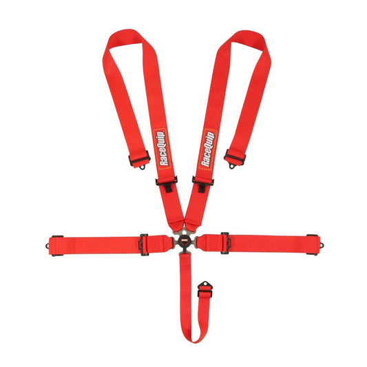 RaceQuip Red SFI CAMLOCK 5pt PD Lap Seat Belt