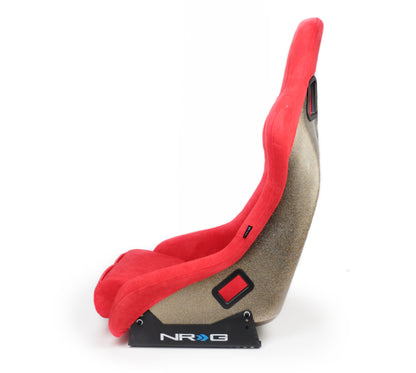 NRG FRP Bucket Seat ULTRA Edition Red Alcantara - Medium & Large