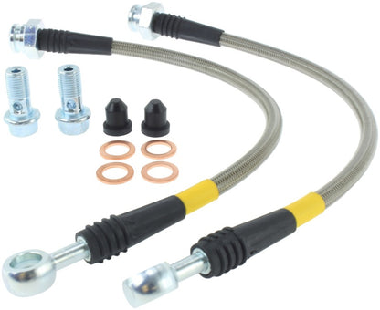 StopTech 89-98 Nissan 240SX (OE Upgrade) Stainless Steel Brake Lines - Rear