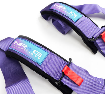 NRG SFI 5 point 3in. Seat Belt Harness - CamLock - Purple