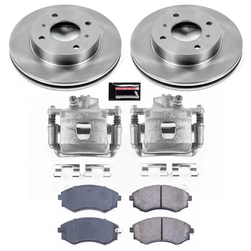 Power Stop 97-98 240SX Autospecialty Brake Kit + Calipers - Front 4 Lug