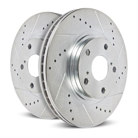 Power Stop 94-98 240SX Extreme Performance Drilled & Slotted Rotors 5 Lug - FRONT PAIR
