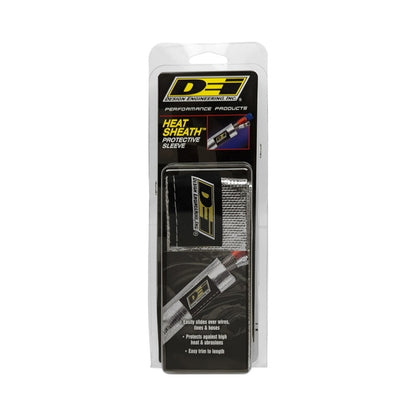 DEI Heat Sheath 1in x 3ft - Aluminized Sleeve - Sewn Edge