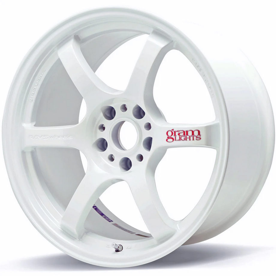 Gram Lights 57DR 18x9.5 +22 - 5x114.3 - Ceramic Pearl Wheel