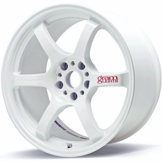 Gram Lights 57DR 18x9.5 +22 - 5x114.3 - Ceramic Pearl Wheel