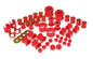 Prothane 89-94 Nissan 240SX Complete Bushing Kit - Red