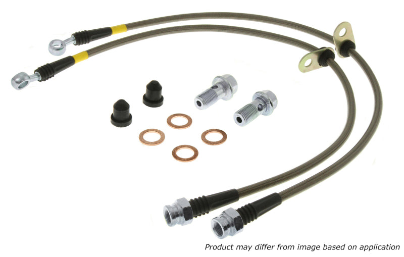 StopTech 89-98 Nissan 240SX (Z32 Upgrade) Stainless Steel Brake Lines - Rear