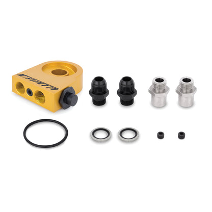 Mishimoto Universal 34 Row Oil Cooler Kit with Thermostat - Black