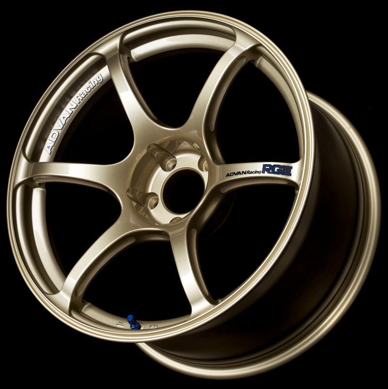 Advan RGIII 17x9.0 +45 5x114.3 Racing Gold Metallic Wheel