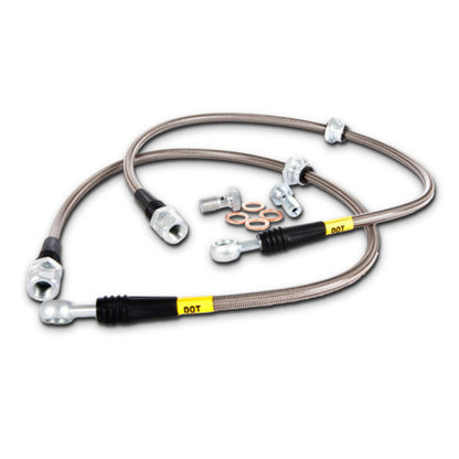 StopTech 89-98 Nissan 240SX Stainless Steel Brake Lines - Front