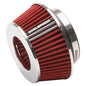 Edelbrock Air Filter - up to 340hp - Pro-Flo Series Conical 3.7in Red/Chrome