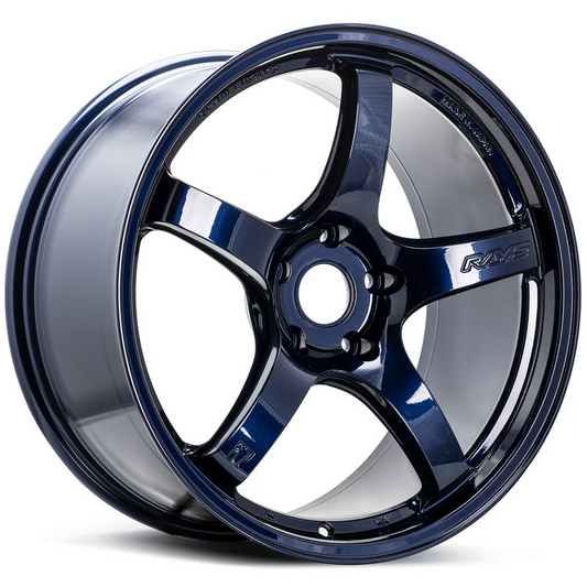 Gram Lights 57CR 18x10.5 +12 - 5x114.3 Eternal Blue Wheel