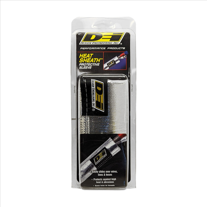 DEI Heat Sheath 1-1/2in I.D. x 3ft - Aluminized Sleeve - Sewn Edge