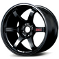 Gram Lights 57DR 18x9.5 +22 - 5x114.3 - Glossy Black Wheel