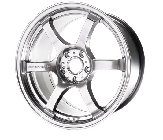 Gram Lights 57DR 18x9.5 +38 - 5x114.3 - Grace Silver Wheel