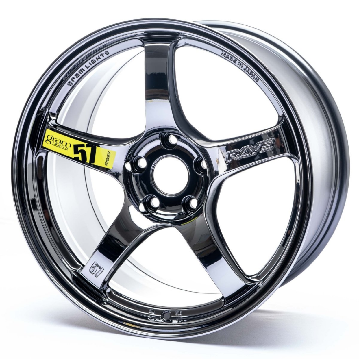 Gram Lights 57CR Limited 17x9.0 +12 5x114.3 RAYS Black Metal Coat Wheel