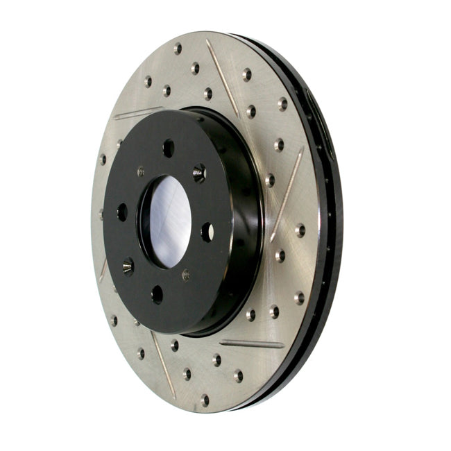 StopTech Power Slot 89-96 300ZX Z32 Slotted & Drilled Rotor - Rear Left