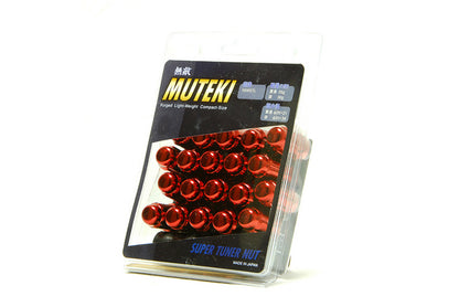 Wheel Mate Muteki Closed End Lug Nuts - Red 12x1.25