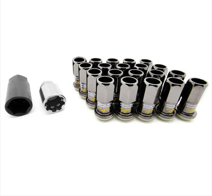 Project Kics 12x1.25 R40 Lug Nuts - Black (20 Pcs)