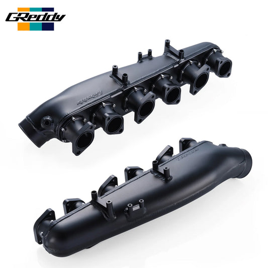 GReddy Intake Manifold Plenum Kit - RB26 R32 R33 R34 Throttle Surge Tank - Black