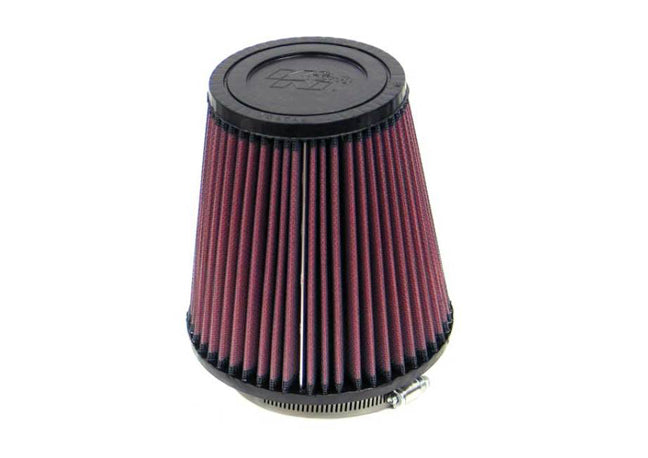 K&N High Flow Universal Air Filter 3.5in inlet / 5.75in Base / 3.75in Top / 6in Height