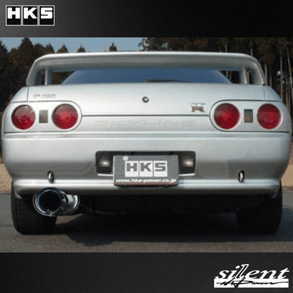 HKS Hi-Power Silent Catback Exhaust Muffler - Skyline GTR R32