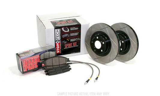 Sport Axle Pack, Slotted Kit - Pads and Steel Brake Lines - 240sx S14 Rear