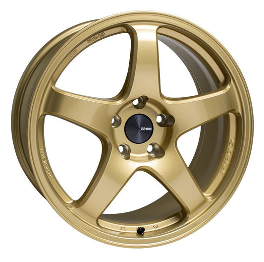 Enkei PF05 17x9 5x114.3 40mm Offset 75mm Bore Gold Wheel