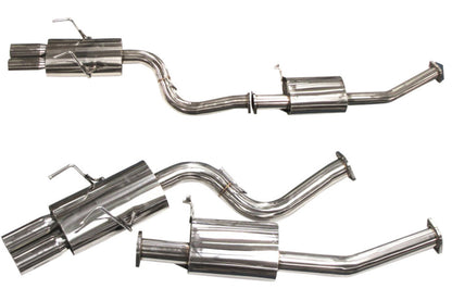 ISR Performance MBSE Type -E Dual Tip Exhaust - Nissan 240sx S13