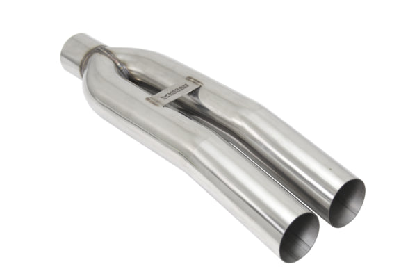 Megan 3in Universal Dual Blast Pipes Exhaust Angled Tip - Chrome