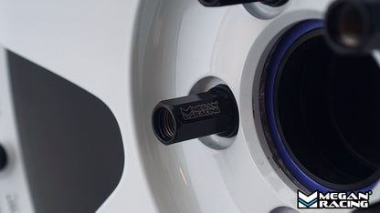 Megan 7-Sided Heptagon Open-Ended Steel Lug Nuts - M12x1.25