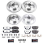 Power Stop 94-96 240SX Z26 Street Warrior Drilled & Slotted Brake Kit - Front & Rear 5 Lug
