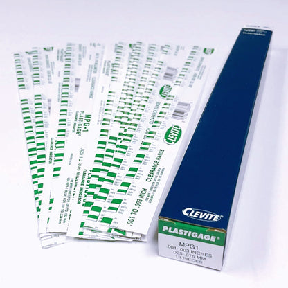 Clevite Plastigage Green .025 to .075mm  - 12 Pack