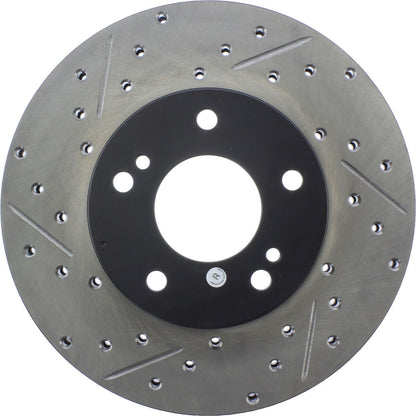 StopTech Power Slot 89-96 300ZX Z32 Slotted & Drilled Rotor - Front Right