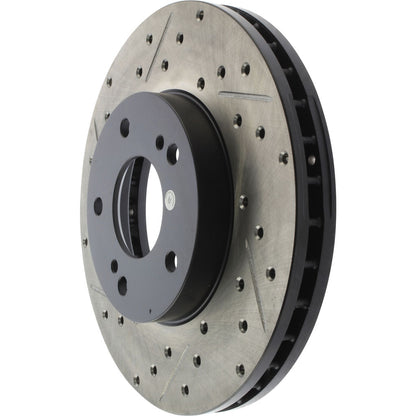 StopTech Power Slot 89-96 300ZX Z32 Slotted & Drilled Rotor - Front Right