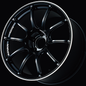 Advan RZII 17x9.0 +45 5x114.3 Racing Gloss Black Wheel